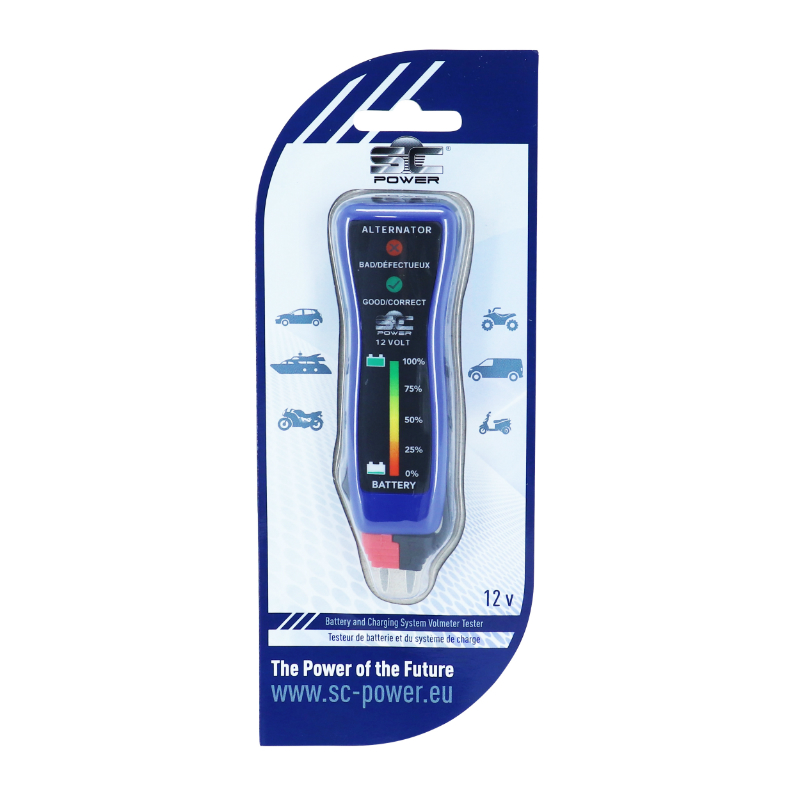 Testeur de charge batterie moto-scooter-motoculture SC Power SCACC03 - vue 3
