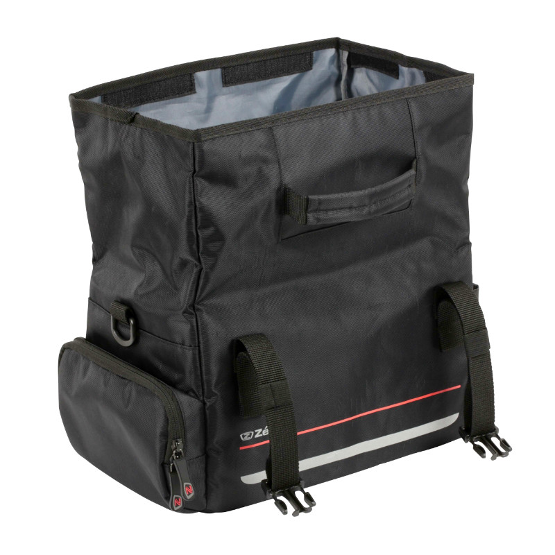 Sacoche arrière vélo Zéfal Z Traveler 60 L porte-bagage universel polyester étanche noir 32x18x22cm - vue 2