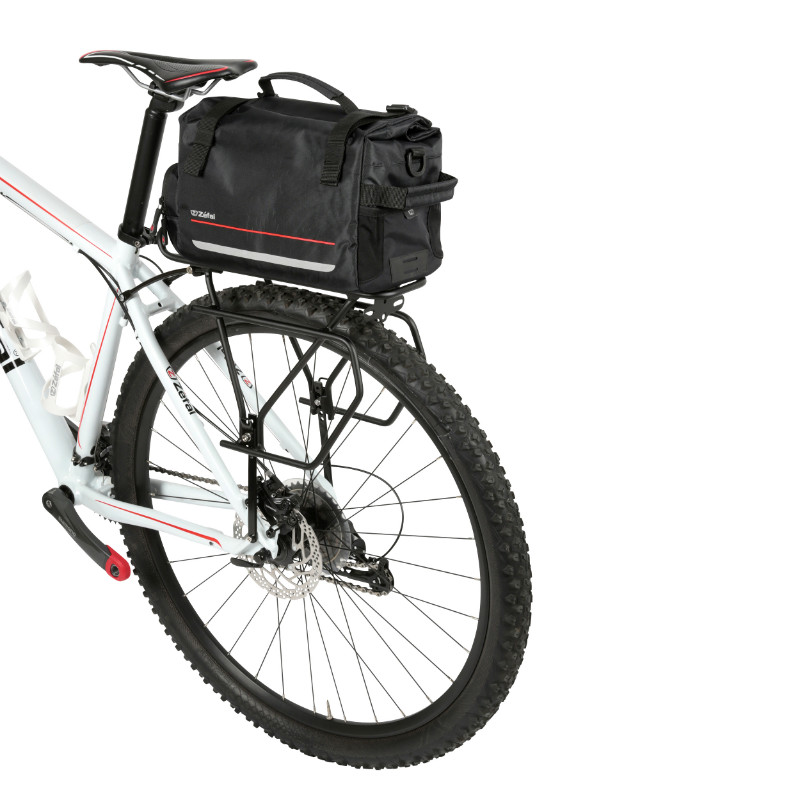 Sacoche arrière vélo Zéfal Z Traveler 60 L porte-bagage universel polyester étanche noir 32x18x22cm - vue 3
