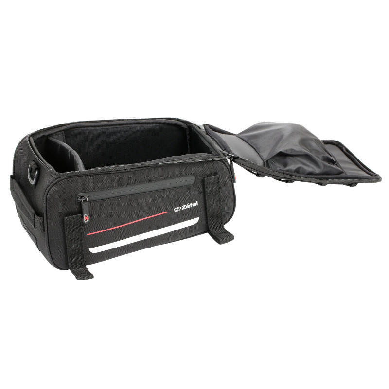 Sacoche arrière vélo Zefal Z Traveler 40 L sur porte-bagage universel 9 L polyester imperméable noir 31x18x14 cm - vue 2