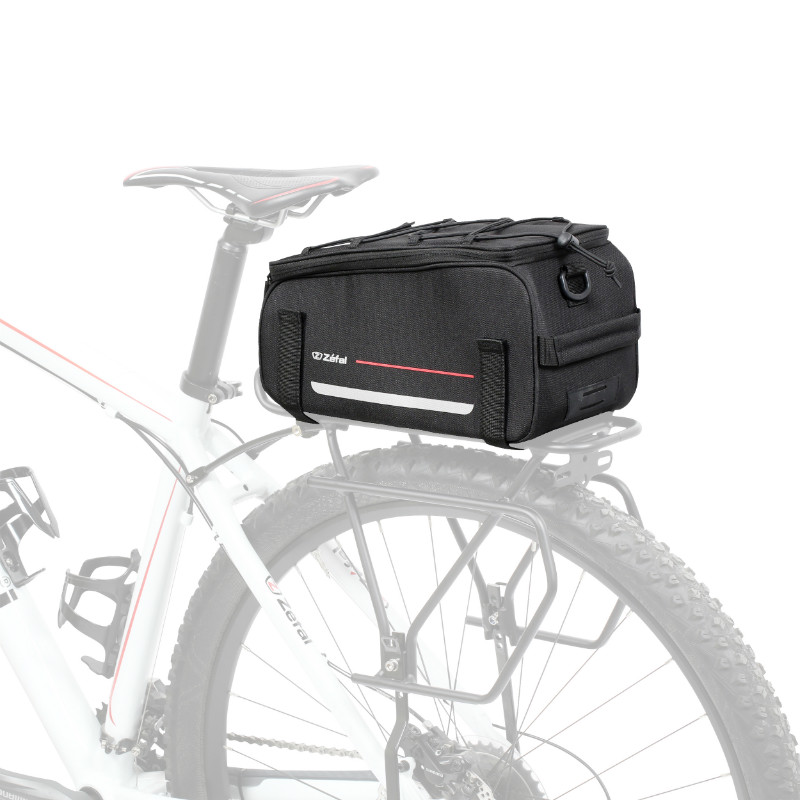 Sacoche arrière vélo Zefal Z Traveler 40 L sur porte-bagage universel 9 L polyester imperméable noir 31x18x14 cm - vue 3