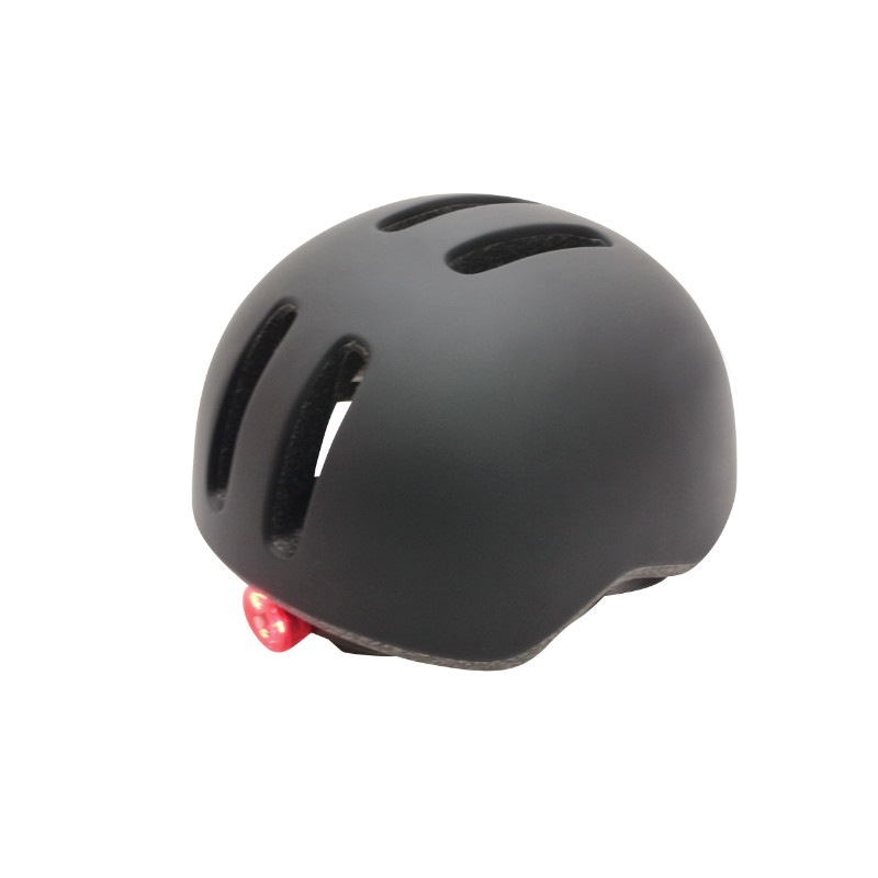 Casque vélo urbain Polisport Commuter In-mold noir mat avec visière grise taille 54-58 - vue 2