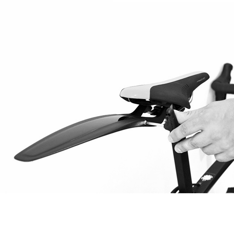 Garde-boue VTT Polisport S-Mud noir 16'' à 29'' sur rail de selle 460 mm - vue 4
