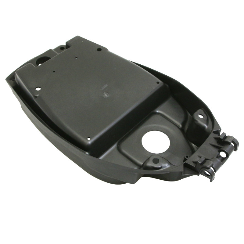 Coffre-compartiment sous selle P2R MBK 50 Booster 2004+ Yamaha 50 BWS 2004+ noir - vue 2