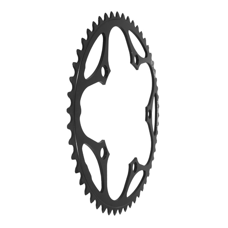 Plateau route 5BRA d.130 Stronglight dural 52DTS noir type shimano 8-9V. - vue 2