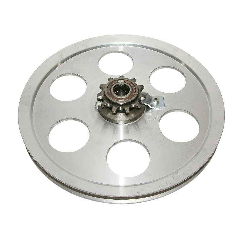 Poulie cyclo adaptable Peugeot MBK 51 - 103 SP MVL alu 6 trous avec pignon 11 DTS