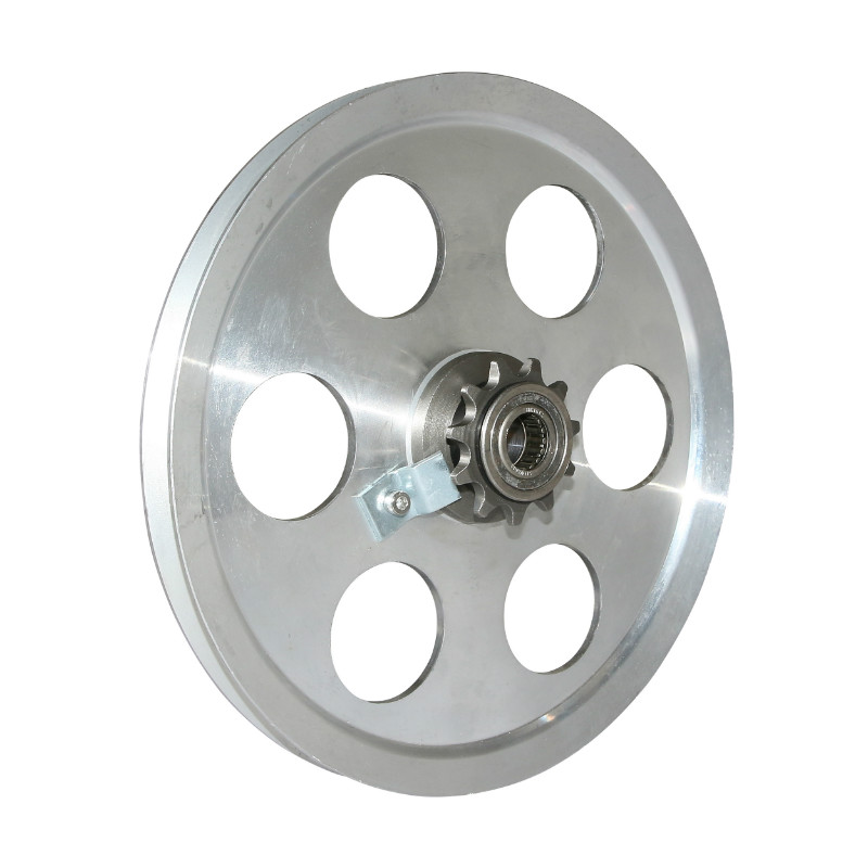 Poulie cyclo adaptable Peugeot 103 - MBK 51 alu 6 trous avec pignons 11 DTS P2R - vue 2
