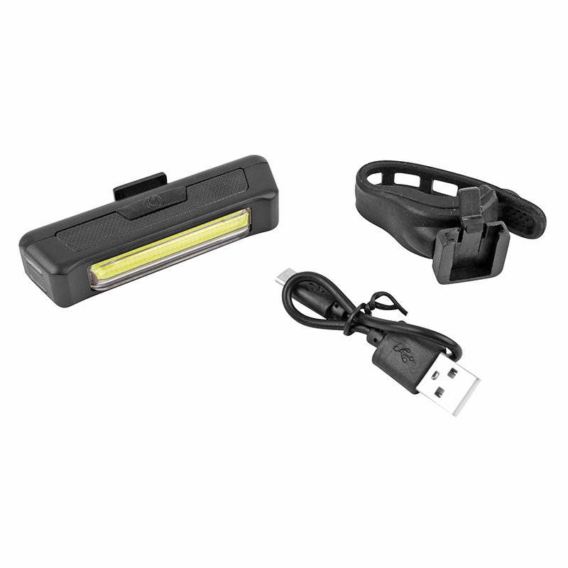 Éclairage vélo-trottinette USB Newton COB LEDs 120 lumens noir (fixe/SOS/clignotant) - vue 4