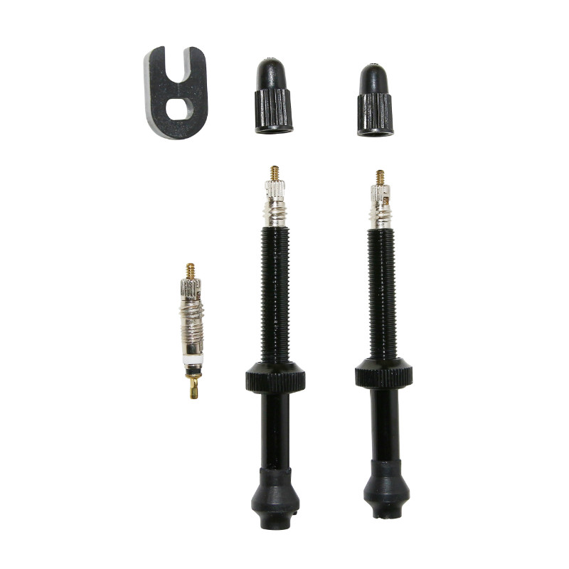 Valve de pneu tubeless Presta P2R noir 60 mm (paire) - vue 2