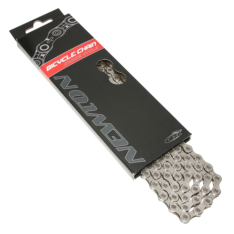 Chaîne vélo VAE 10V Newton KMC X10E argent 136 maillons compatible Shimano et SRAM - vue 2