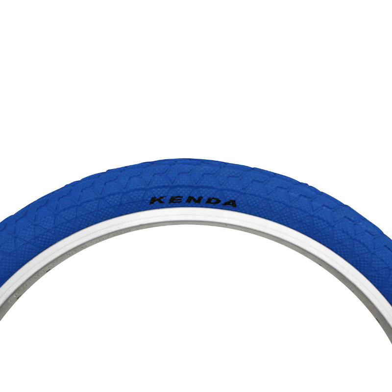 Pneu BMX 20 x 1.95 kenda slick bleu TR (50-406) - vue 2
