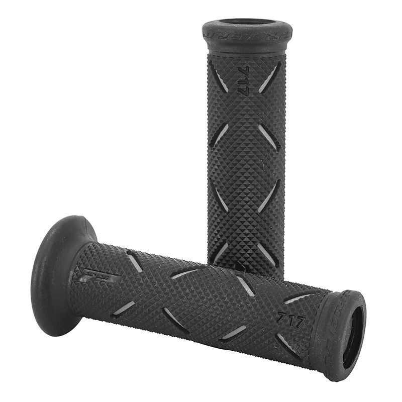 Revêtement de poignée Progrip 717 double densité noir-gris Open End 122 mm (paire)