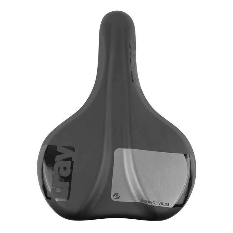 Selle Newton City Tray Confort Moderate noir 260x195 mm rail acier - vue 2