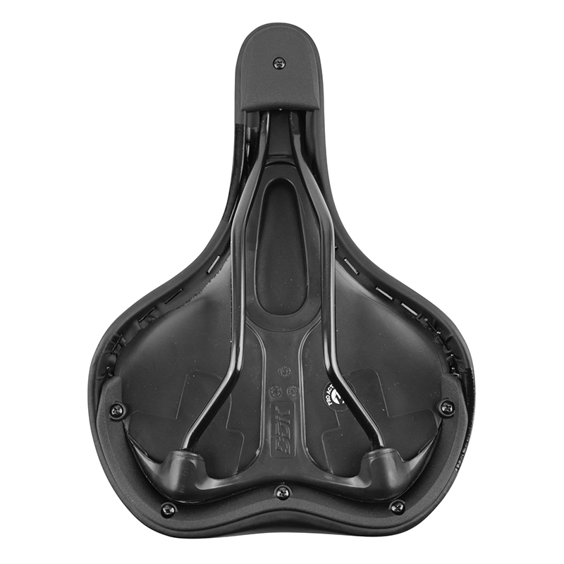 Selle Newton City Tray Confort Moderate noir 260x195 mm rail acier - vue 3