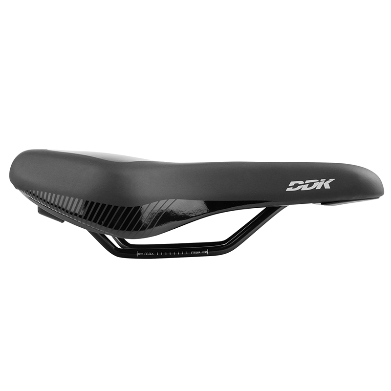 Selle Newton City Unisex Memory Confort Athletic noir 265x165mm rail acier avec pads mémoire de forme - vue 4