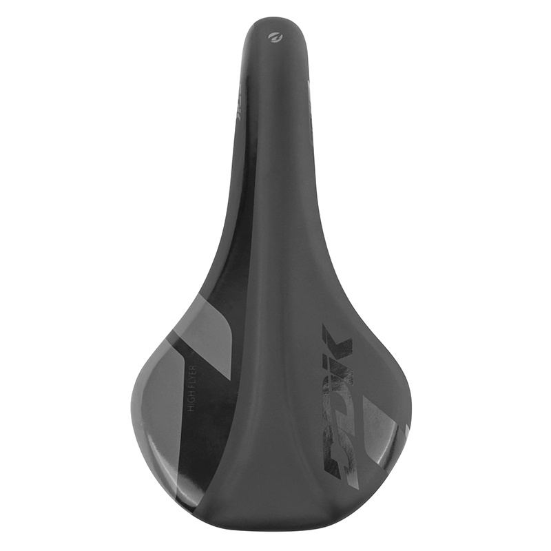 Selle Newton Route-VTT Royal noir décoration noir-gris 280x145 mm rail acier - vue 2