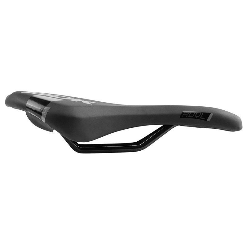 Selle Newton Route-VTT Royal noir décoration noir-gris 280x145 mm rail acier - vue 4