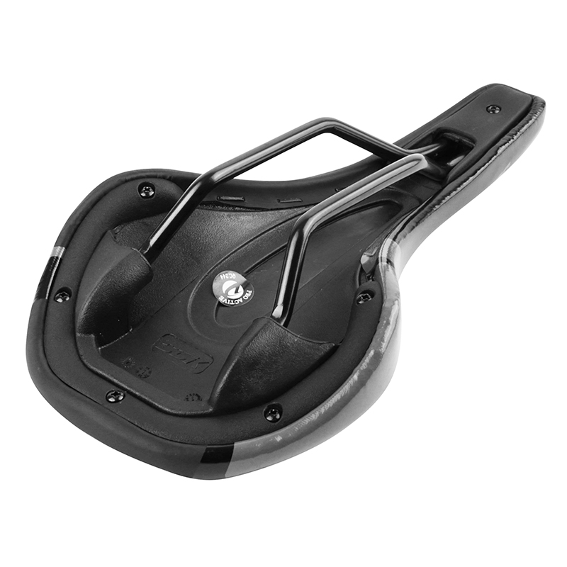 Selle Newton Route-VTT Royal noir décoration noir-gris 280x145 mm rail acier - vue 5