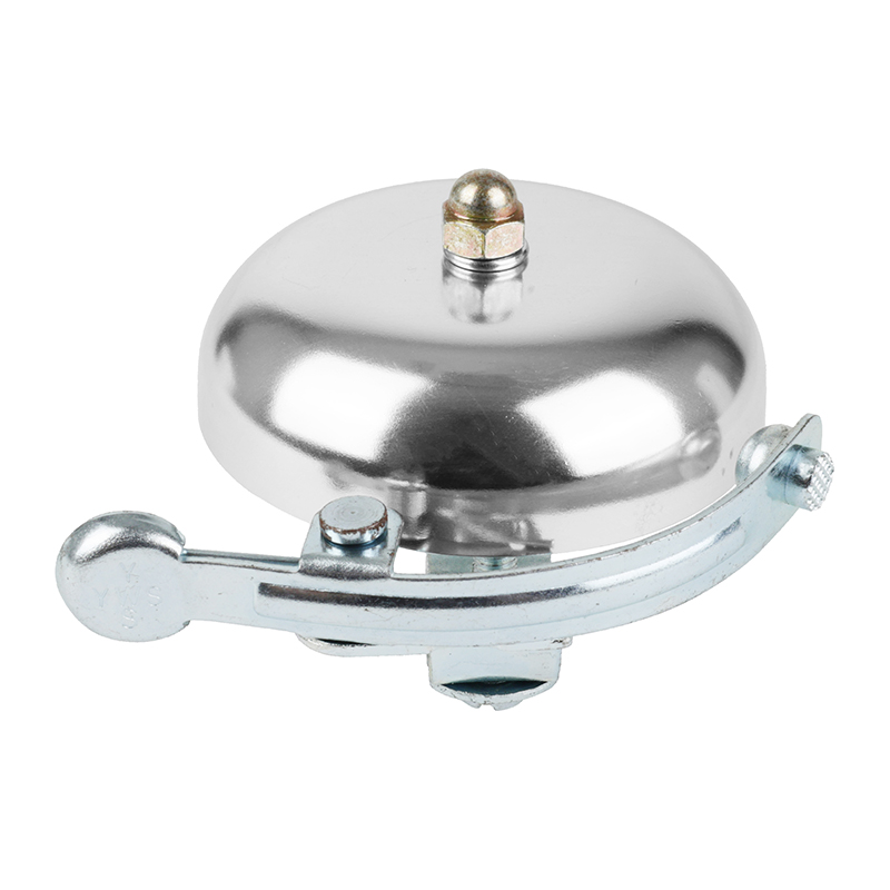 Sonnette timbre Newton rétro argent 57 mm