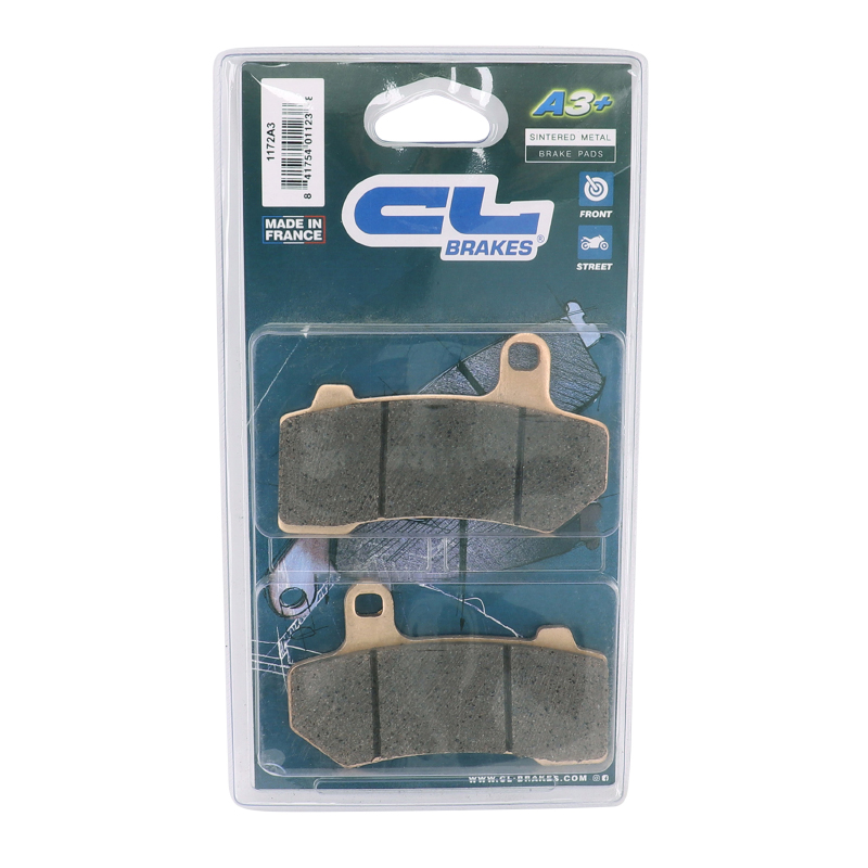 Plaquette de frein CL Brakes métal fritté 1172 A3+ pour Harley-Davidson (1 jeu de 2) - vue 3