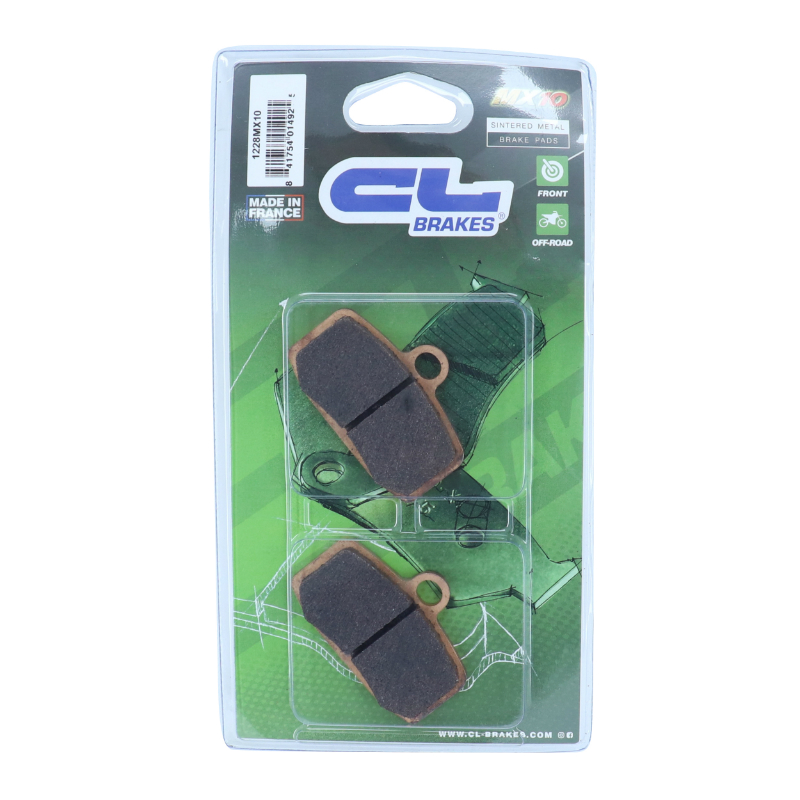 Plaquette de frein CL Brakes pour Gas-Gas 125-250-280-300 TXT 2012+ / KTM 85-250-350 SX 2014+ / Sherco 125-250 ST 2013+ avant (1228 MX10) - vue 3