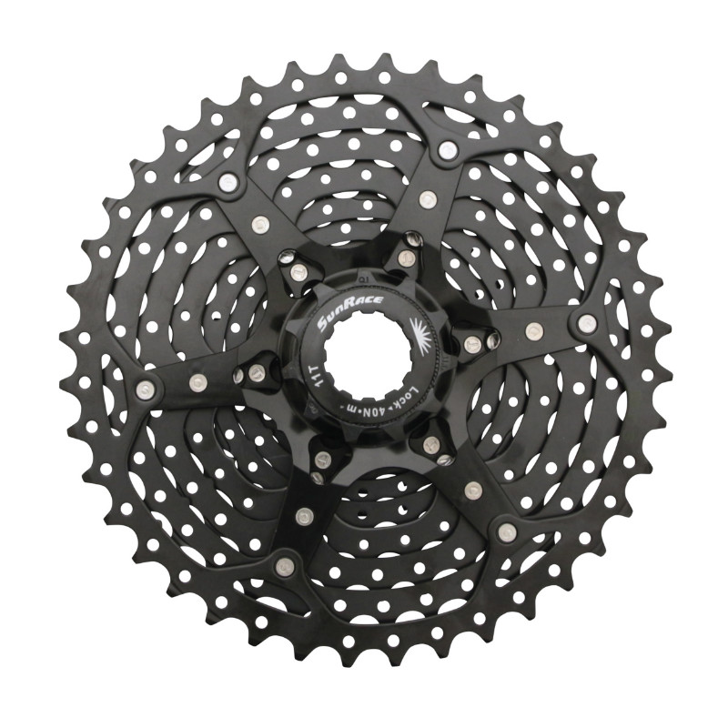 Cassette 10 vitesses Sunrace MS3 11-40 VTT Shimano noir - vue 2