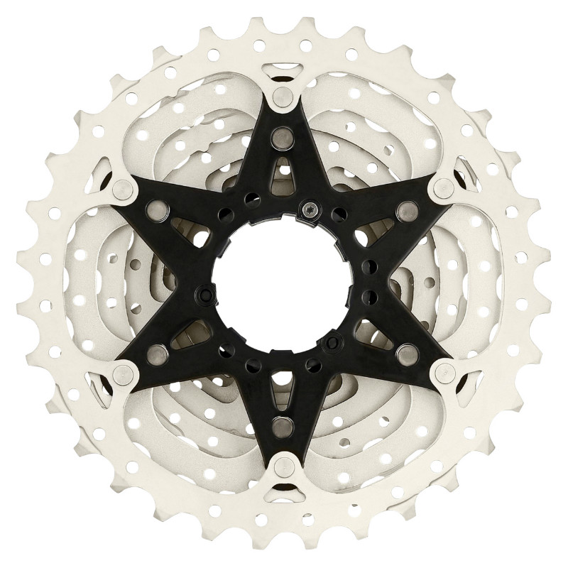 Cassette Sunrace RS1 10 vitesses 11-28 Shimano 105 argentée - vue 2