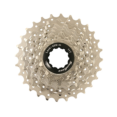 Cassette Sunrace RS1 10 vitesses 11-28 Shimano 105 argentée - vue 3