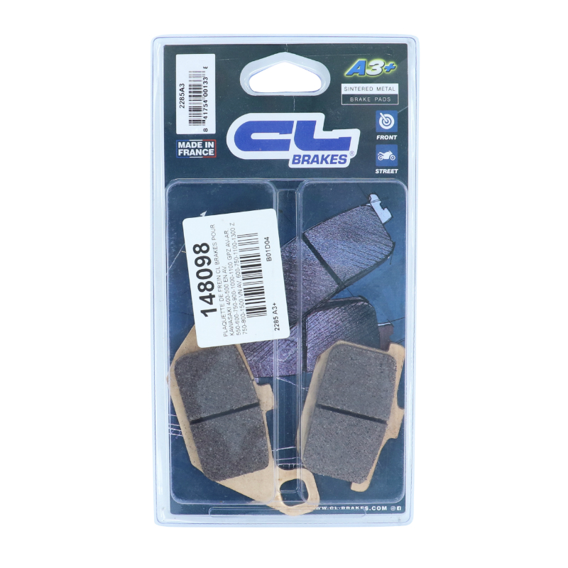 Plaquettes de frein CL Brakes pour Kawasaki 400-500-550-600-750-900-1000-1100-1500 GPZ VN Z (2285-A3) - vue 3
