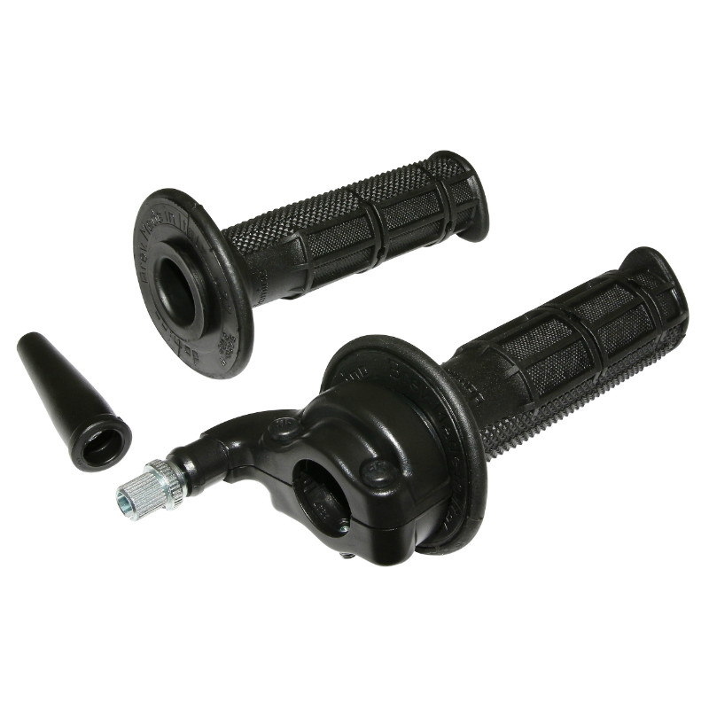 Poignée de gaz Domino adaptable Beta 50 RR 2006+ avec revêtement noir - vue 2