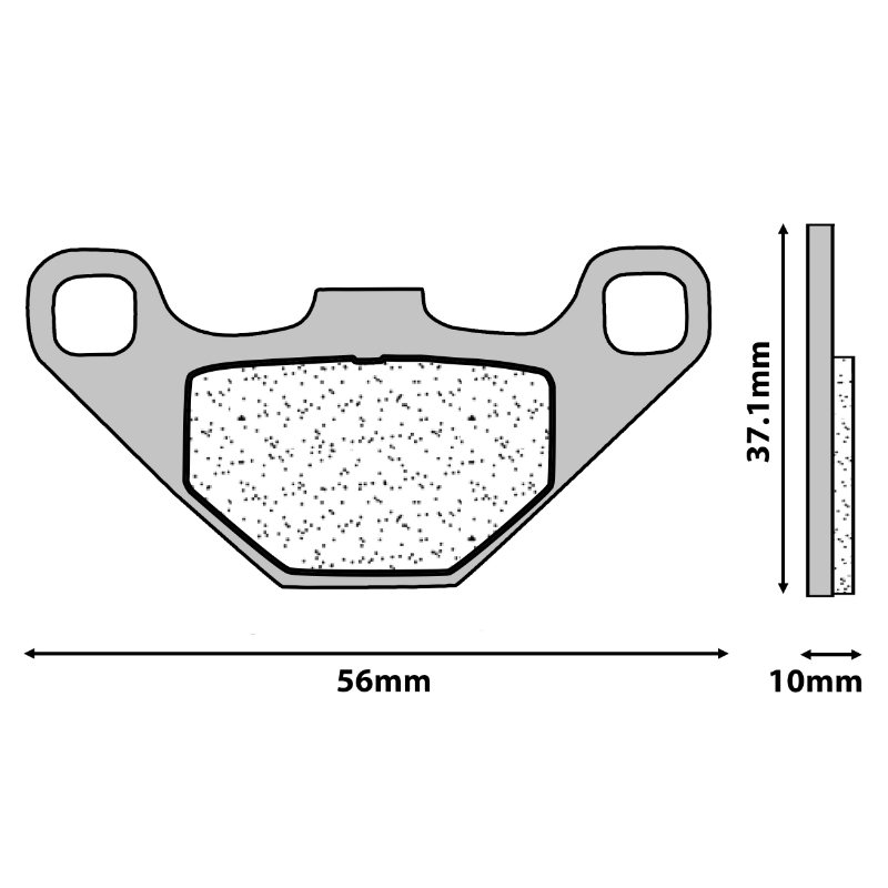 Plaquette de frein CL Brakes métal fritté 2306 A3+ Touring (1 jeu de 2) - vue 2