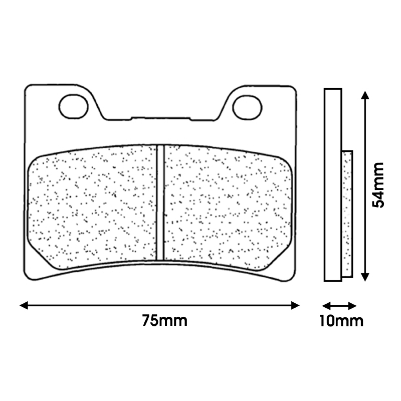 Plaquette de frein CL Brakes Yamaha FZR 1000 EXUP 1991-1993 avant - vue 2