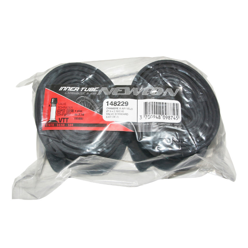 Chambre à air vélo 27,5 x 2,10-2,40 Newton valve standard lot de 2 - vue 2