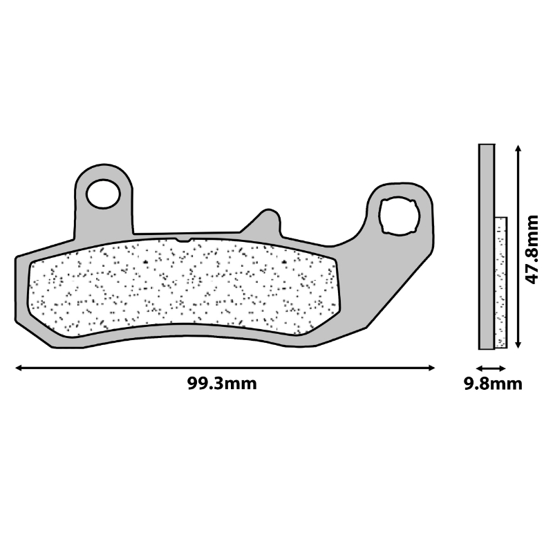 Plaquette de frein CL Brakes 2388 RX3 touring métal fritté (jeu de 2) - vue 2