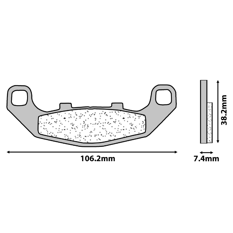 Plaquettes de frein CL Brakes pour Kawasaki 250-500 EX/400 GPX/400-500 GPZ/550-750 Zéphyr/400 ZR/400 ZX-4 et Suzuki 250 ZXR/1100 GSX (2389 A3+ touring métal fritté) - vue 2