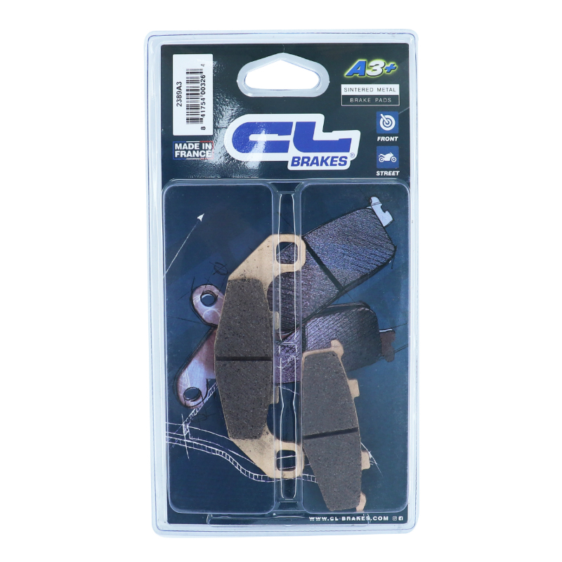 Plaquettes de frein CL Brakes pour Kawasaki 250-500 EX/400 GPX/400-500 GPZ/550-750 Zéphyr/400 ZR/400 ZX-4 et Suzuki 250 ZXR/1100 GSX (2389 A3+ touring métal fritté) - vue 3