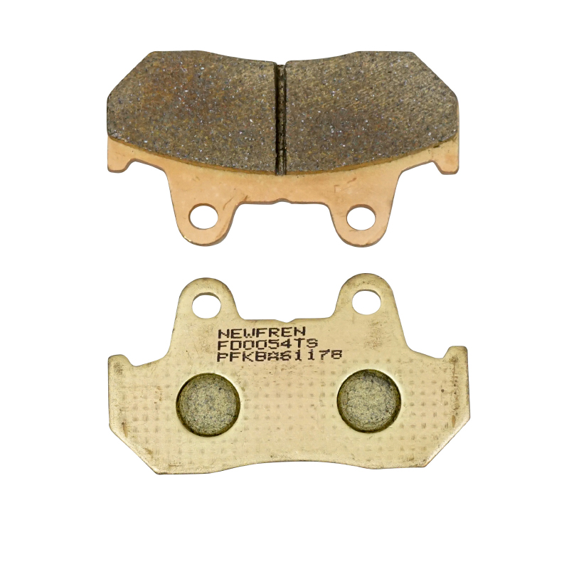 Plaquette de frein Newfren pour honda 600 CBR f 1987+1990 ar, 500 CX 1982+1985 ar, 1100 GL DX 1982+ ar, 250 NSR 1986+ ar (l 90MM - h 49.5MM - p 10.3MM) (FD0054TS) (touring metal fritte)