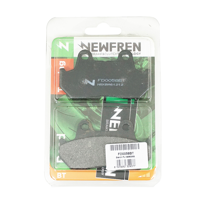 Plaquette de frein Newfren pour honda 1100 CB r 1980+1983 av-ar, 250 CN 1990+1994 av, 750 VFR magna 1988+ av, 400 CBX c 1983+ av (l 90MM - h 49MM - p 9MM) (FD0058BT) (touring organique) - vue 3