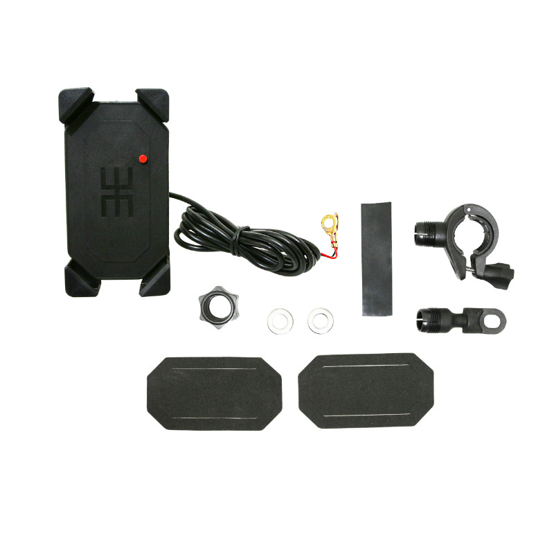 Support smartphone AVOC M1 USB étanche avec 2 supports guidon et rétroviseur - vue 7