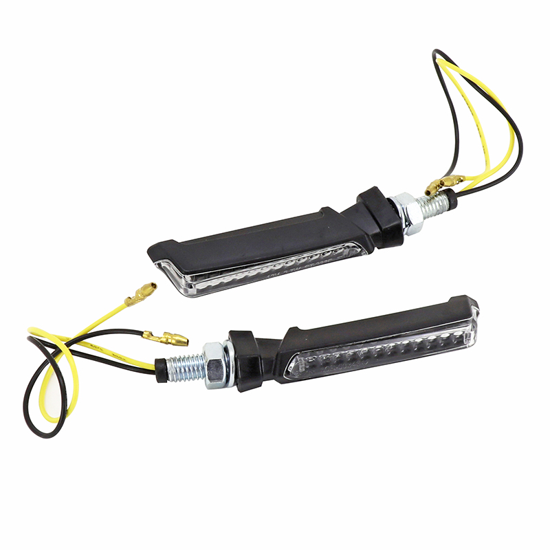 Clignotant séquentiel AVOC Fuji 12 LEDs ABS transparent-noir - Paire (L 79 mm - H 11 mm - l 18 mm) - vue 2