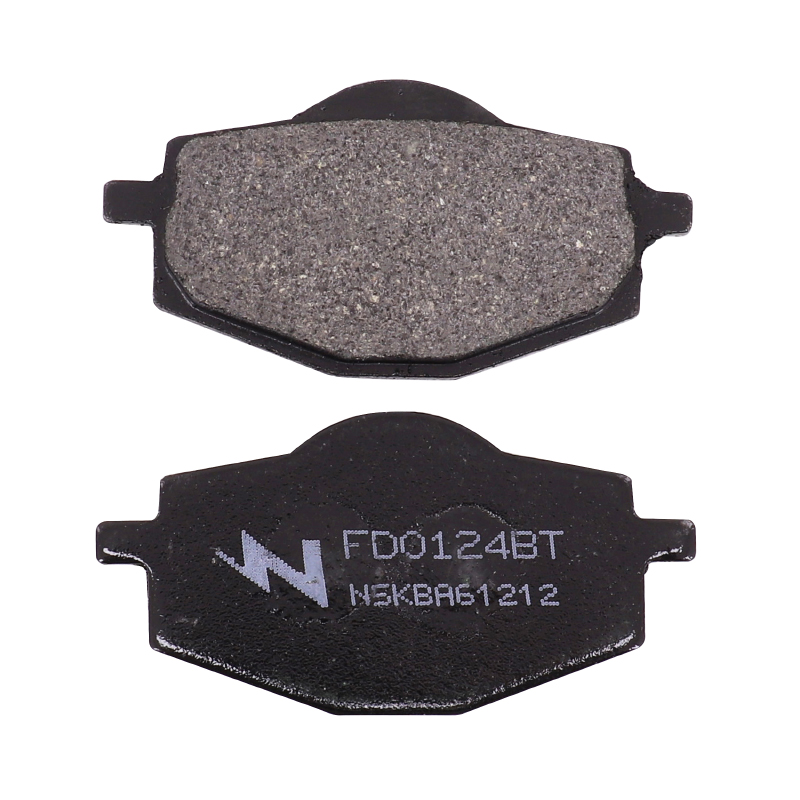 Plaquette de frein Newfren pour yamaha 50 TZR 1992+2003 ar, 125 TDR 1993+ av-ar, 125 DT r 1988+2003 av-ar - MBK 50 x-power 1992+2003 ar (l 71MM - h 36MM - p 9.2MM) (FD0124BT) (touring organique)