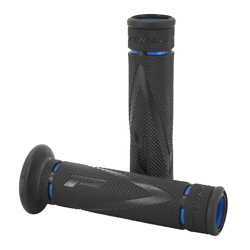 Revêtement de poignée Progrip 838 double densité noir-bleu open end 122 mm (paire)