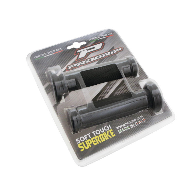 Revêtement de poignée Progrip 761 maxiscooter densité simple embout fermé noir 125 mm (paire) - vue 2
