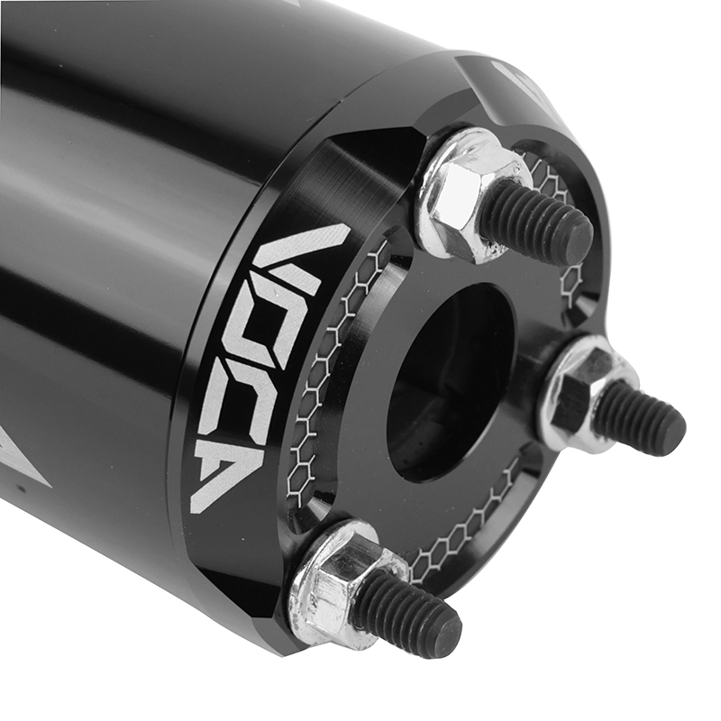 Pot 50 a boite voca rookie pour minarelli 50 AM6, beta 50 rr-rieju 50 RS3, RS2, RS1, MRT, SMX, RMX, rr-peugeot 50 XPS, XP6-MBK 50 x-power, x-limit-yamaha 50 TZR, DTR (passage bas -silencieux alu noir) - vue 3