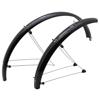 Garde-boue VTT 20" Stronglight Country 54 mm noir (paire) avec fixation tringles inox