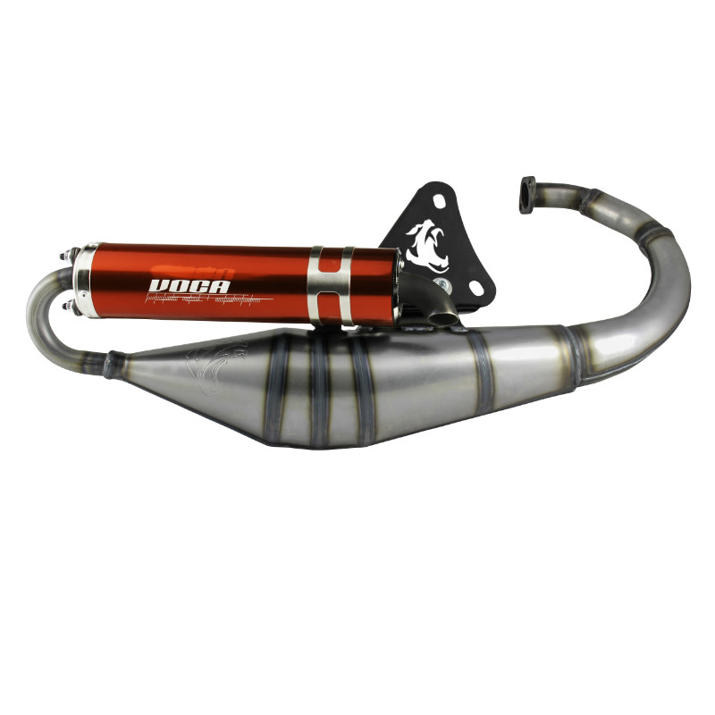 Silencieux VOCA Racing Sabotage V2 MBK Booster 50 / Yamaha BWS 50 / Aprilia SR 50 rouge - vue 2