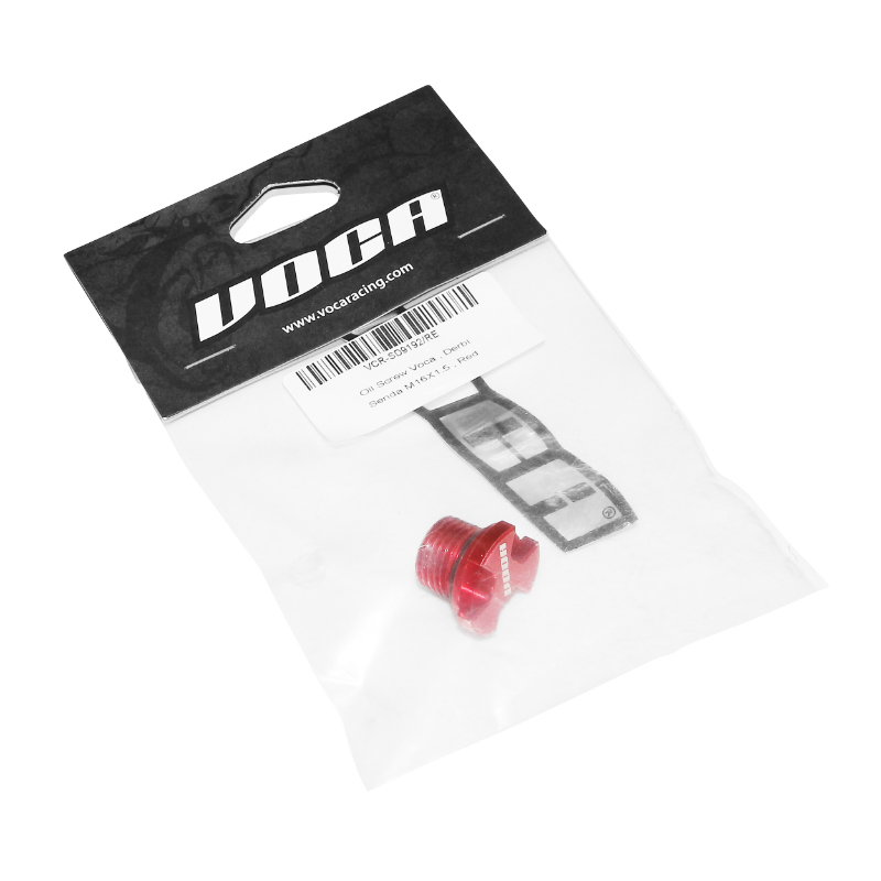 Bouchon d'huile boîte VOCA pour Derbi 50 Senda GPR rouge - vue 2