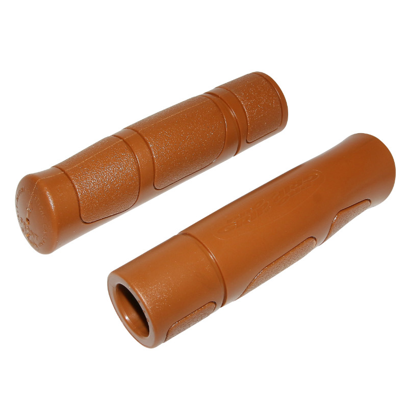 Poignée City-VTC Progrip 942 Marron Ø22mm L120mm Recoupage 90mm (Paire)