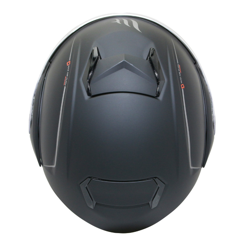 Casque modulable MT Helmets Atom SV double écrans uni noir mat XS - vue 4