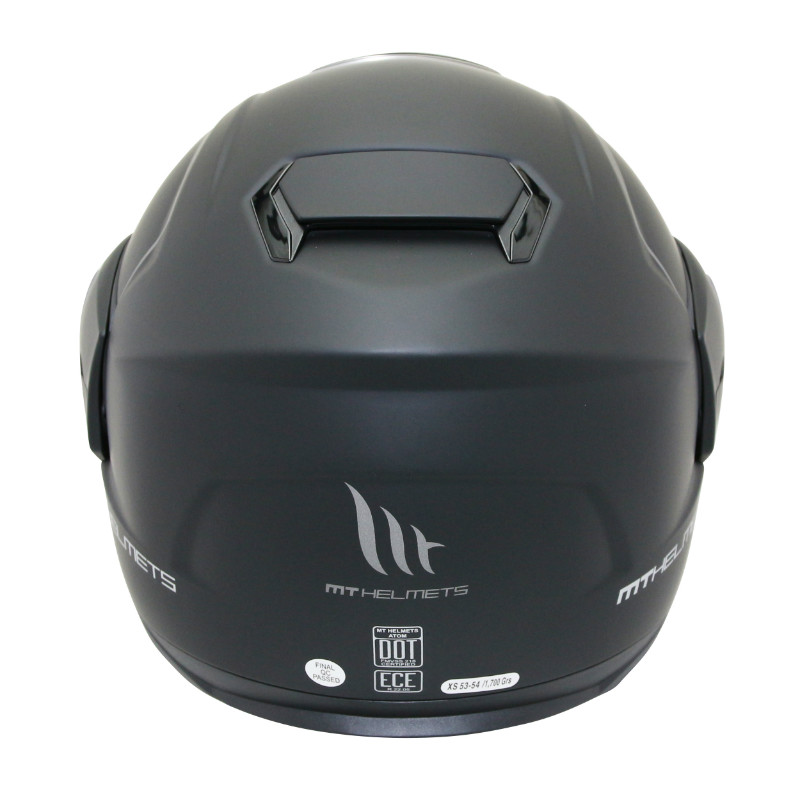 Casque modulable MT Helmets Atom SV double écrans uni noir mat XS - vue 5